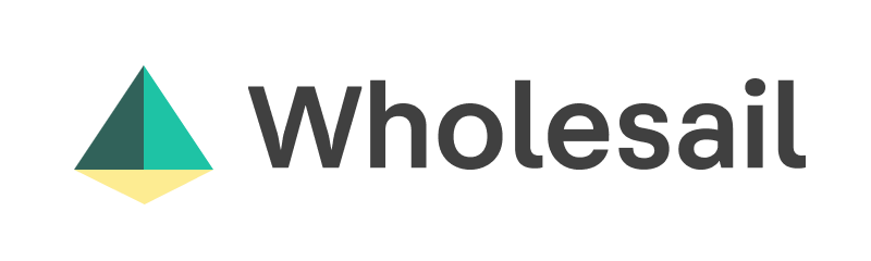 Wholesail logo with wordmark