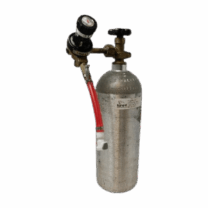 CO2 tank and regulator